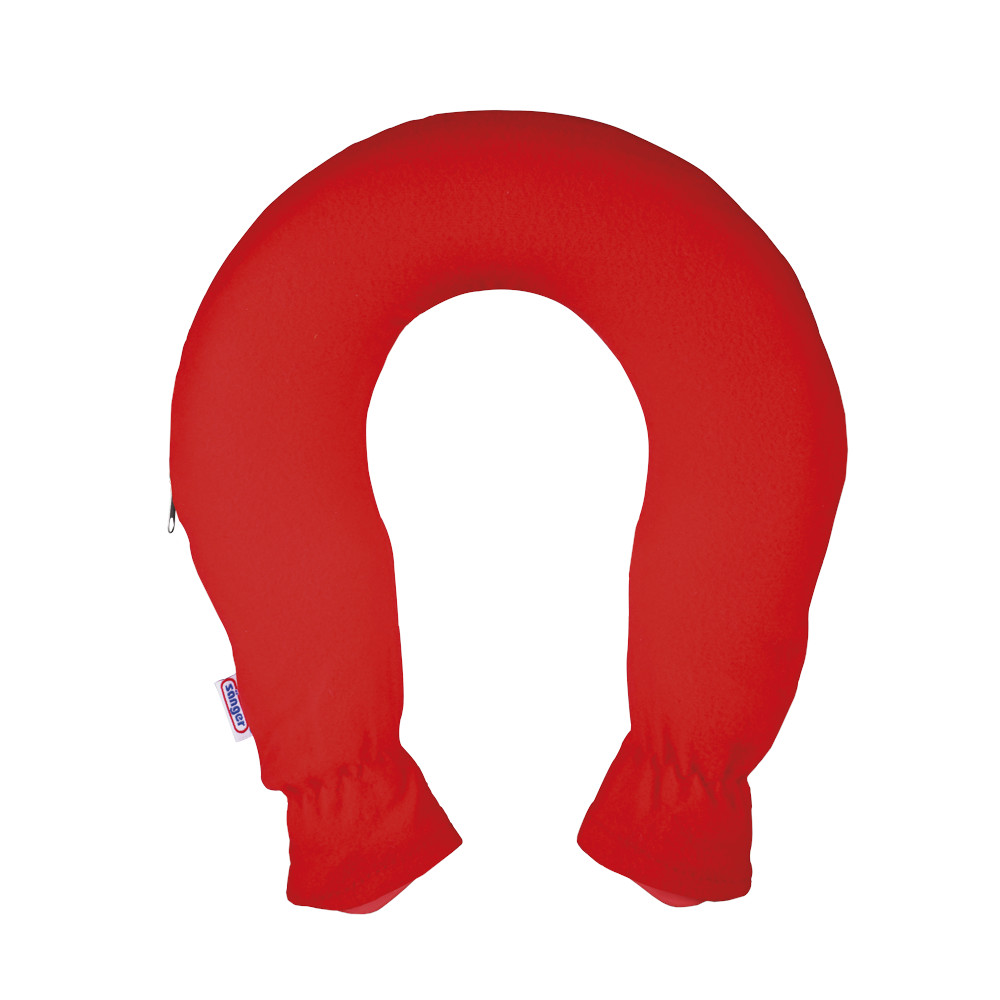 Sänger Nacken-Wärmflasche mit fleecebezug Rot  1 St