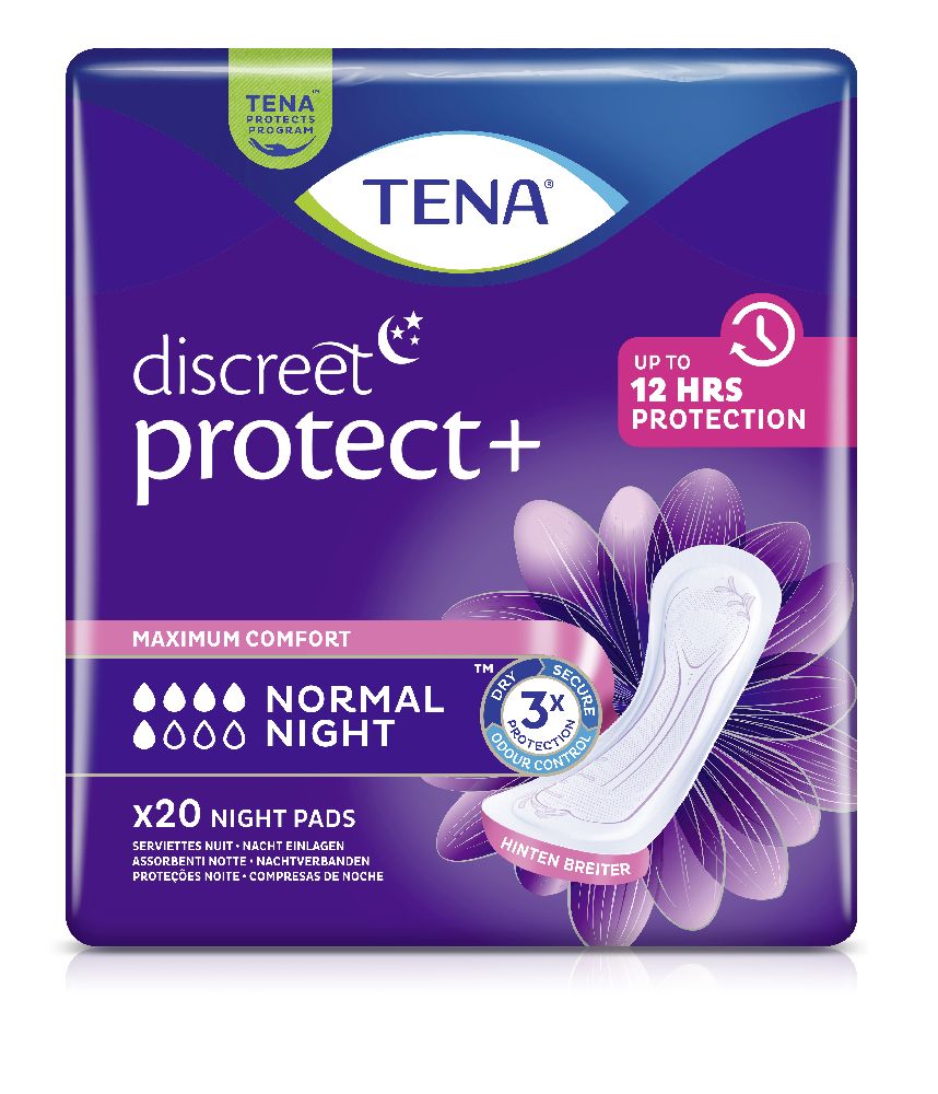 TENA LADY discreet NORMAL NIGHT Inkontinenz Einlagen 20 St