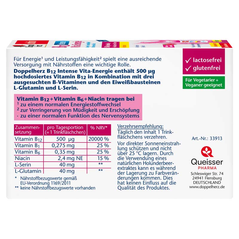 Doppelherz aktiv B12 Intense Vita-Energie 8 St Trinkampullen