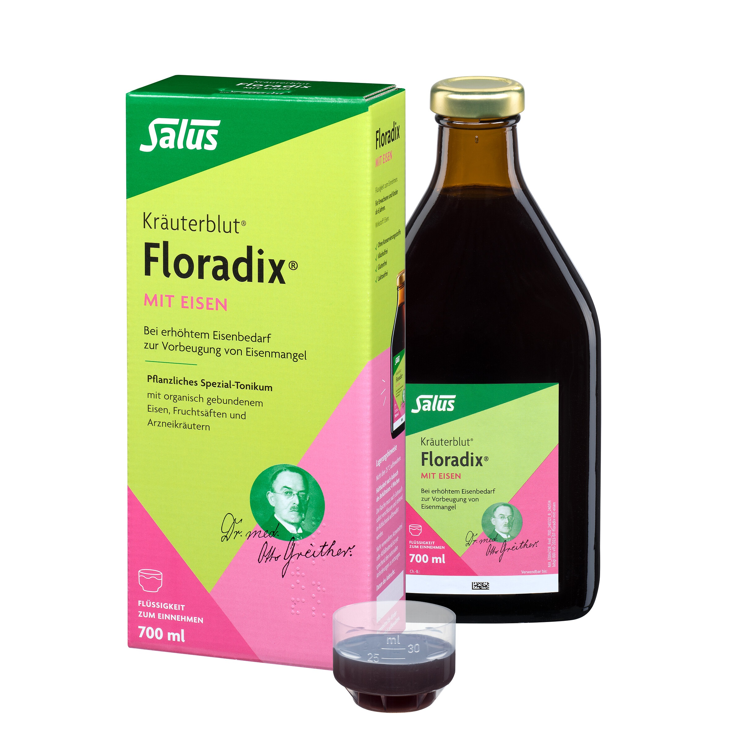 Salus Kräuterblut Floradix MIT EISEN 700 ml Lösung zum Einnehmen