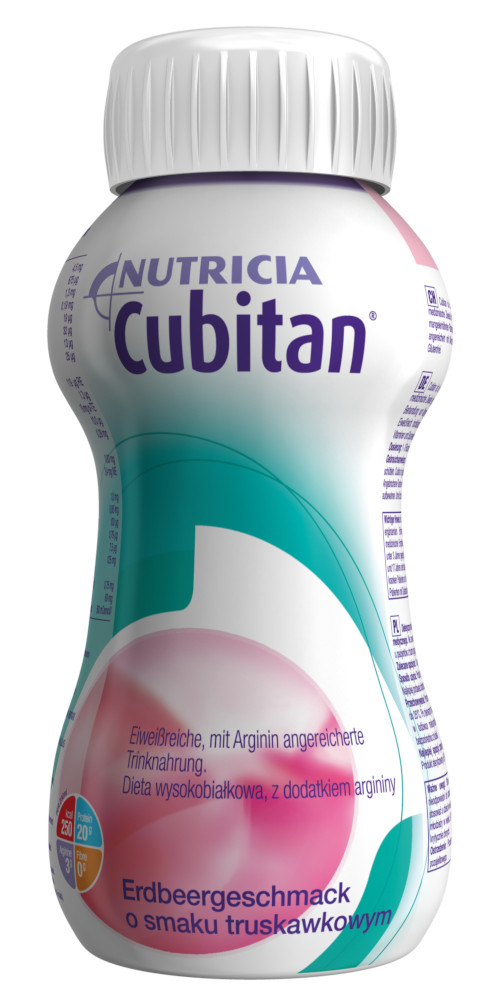 NUTRICIA Cubitan Erdbeer 4X200 ml Flüssigkeit