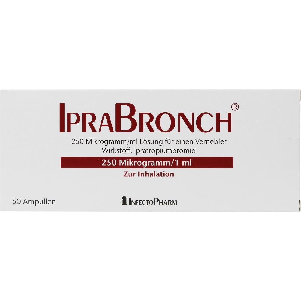 IPRABRONCH 250 Mikrogramm/ml 1ml Fertiginhalat 50 St Lösung für einen Vernebler