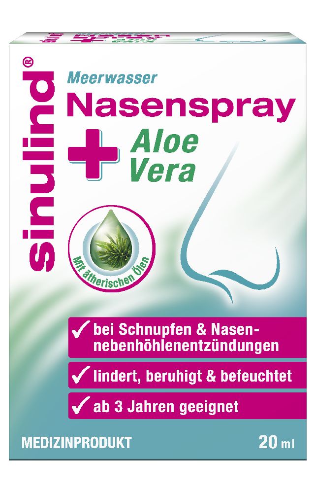 sinulind Meerwasser Nasenspray + Aloe Vera 20 ml Nasenspray