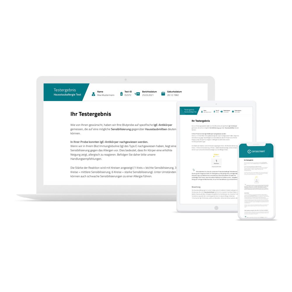 cerascreen Allergie-Testkit Hausstaubmilben 1 St Test