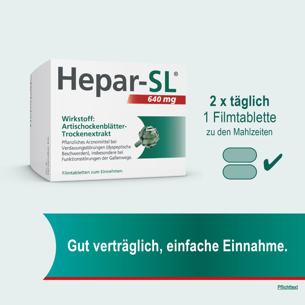 Hepar-SL 640mg 20 St Filmtabletten