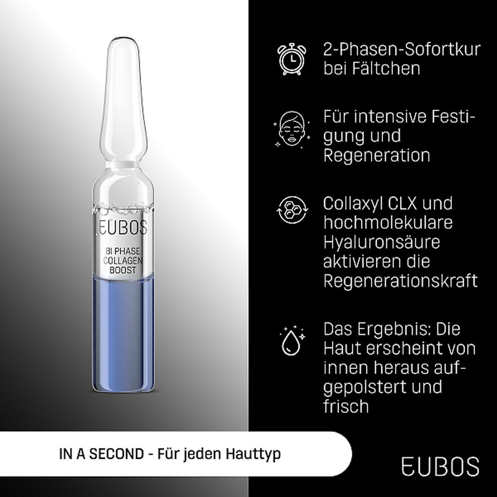 EUBOS IN A SECOND BI PHASE COLLAGEN BOOST 7X2 ml Ampullen