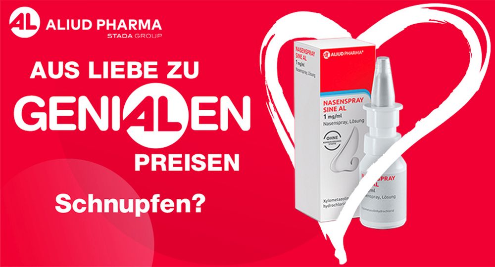 Nasenspray sine AL 1 mg / ml bei Schnupfen, konservierungsmittelfrei