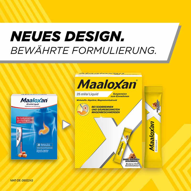 MAALOXAN Liquid bei Sodbrennen & Magenschmerzen 20X10 ml Suspension