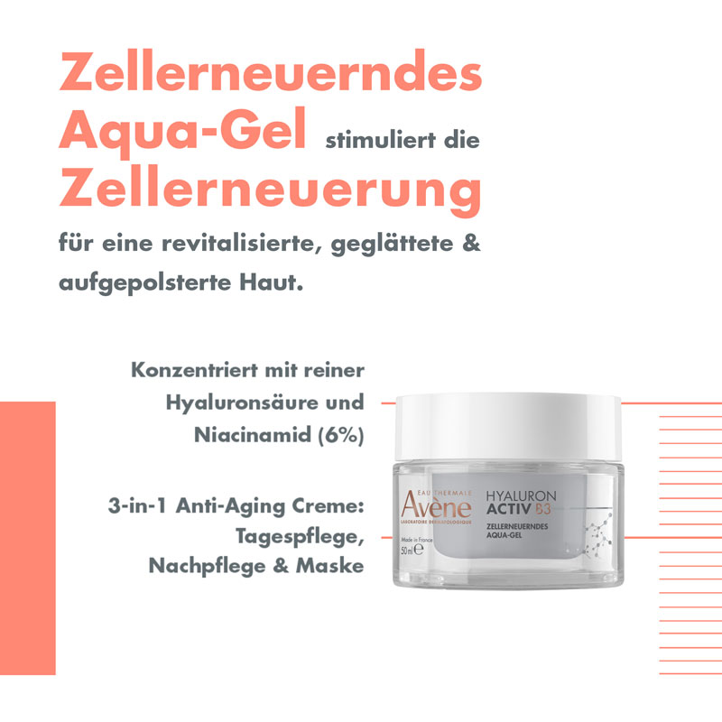 Avène HYALURON ACTIV B3 AQUA GEL  50 ml Gel