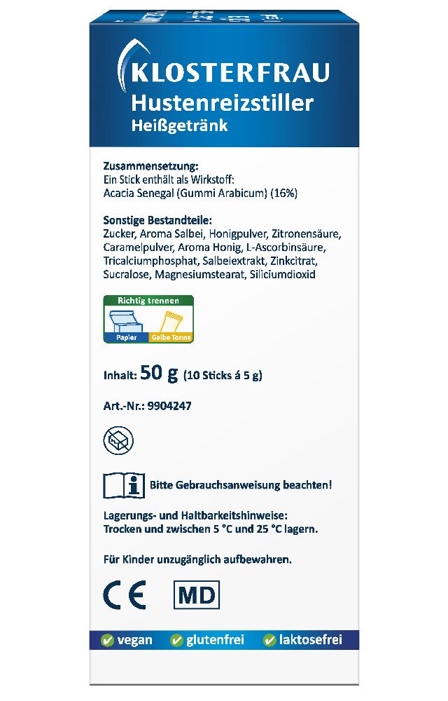 KLOSTERFRAU Hustenreizstiller Heißgetränk 10X5 g Pulver