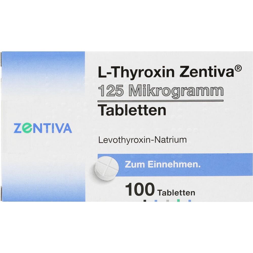 L-Thyroxin Zentiva 125 Mikrogramm 100 St Tabletten