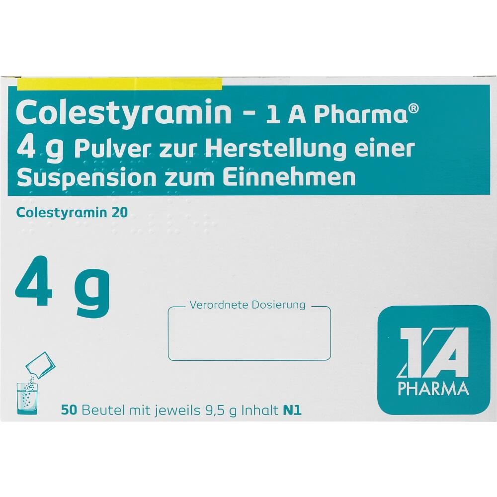 Colestyramin-1 A Pharma 50 St Pulver zur Herstellung einer Suspension zum Einnehmen