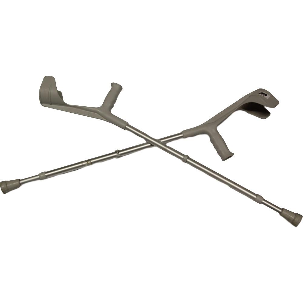 UNTERARMKRÜCKE Alu grau 2 St