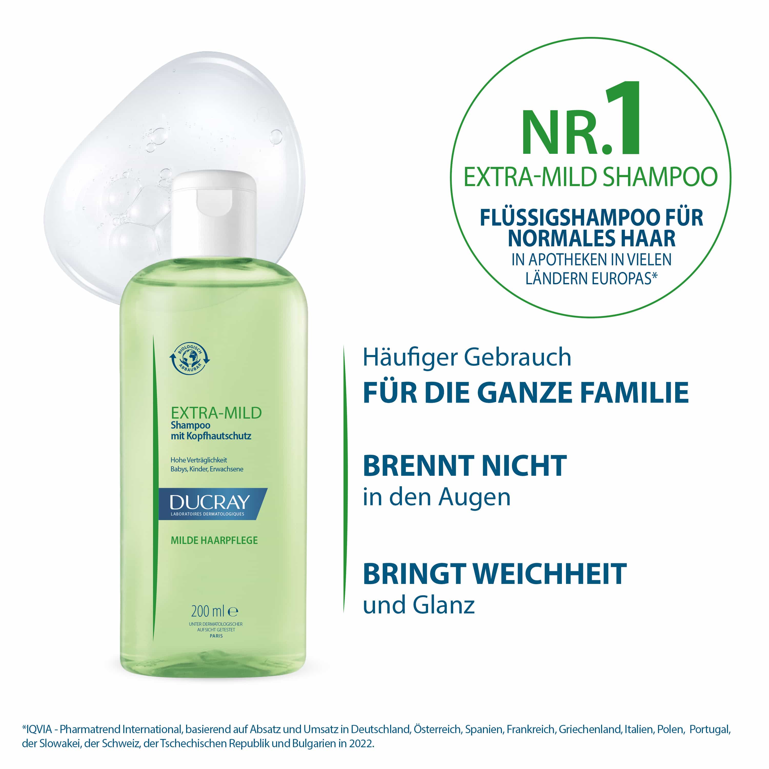 DUCRAY EXTRA MILD Shampoo mit Kopfhautschutz 200 ml Shampoo