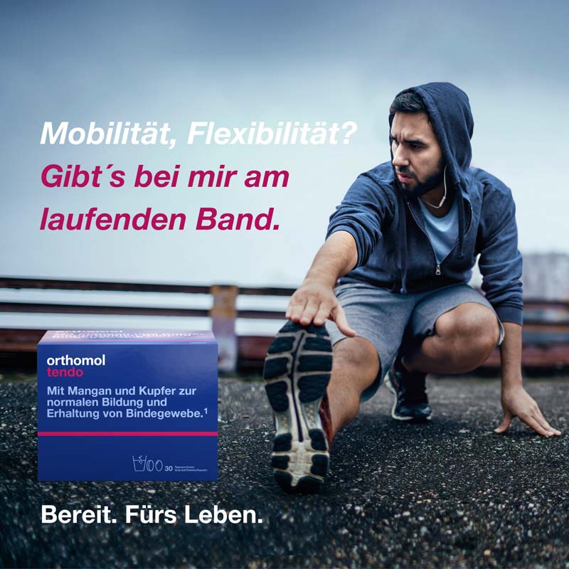 orthomol tendo - Mikronährstoffe, Mangan und Kupfer - Granulat/Tablette/Kapseln