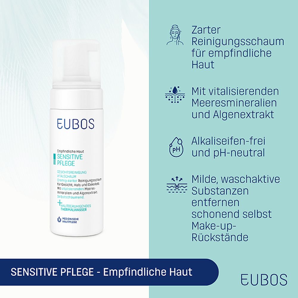 EUBOS SENSITIVE Vital Schaum Gesichtsreinigung 150 ml Schaum