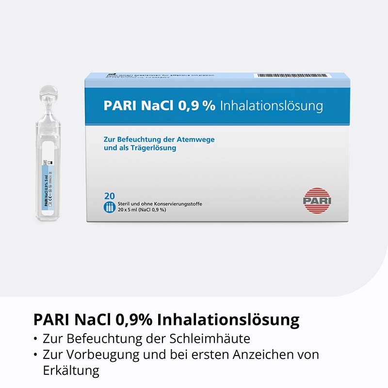 PARI NaCl Inhalationslösung Ampullen 20X5 ml Ampullen