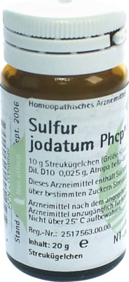 SULFUR JODATUM PHCP Globuli 20 g Globuli