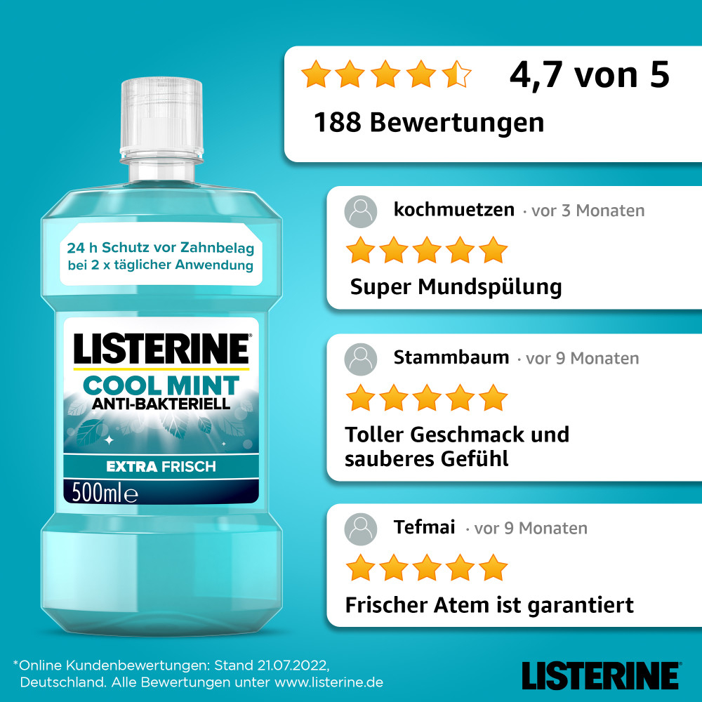 LISTERINE Cool Mint  500 ml Lösung