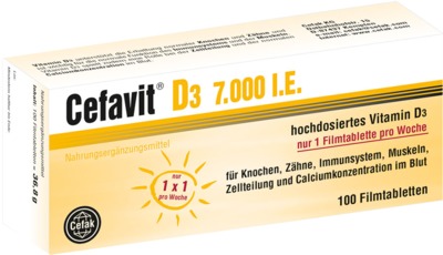 Cefavit D3 7.000 I.E.  100 St Filmtabletten