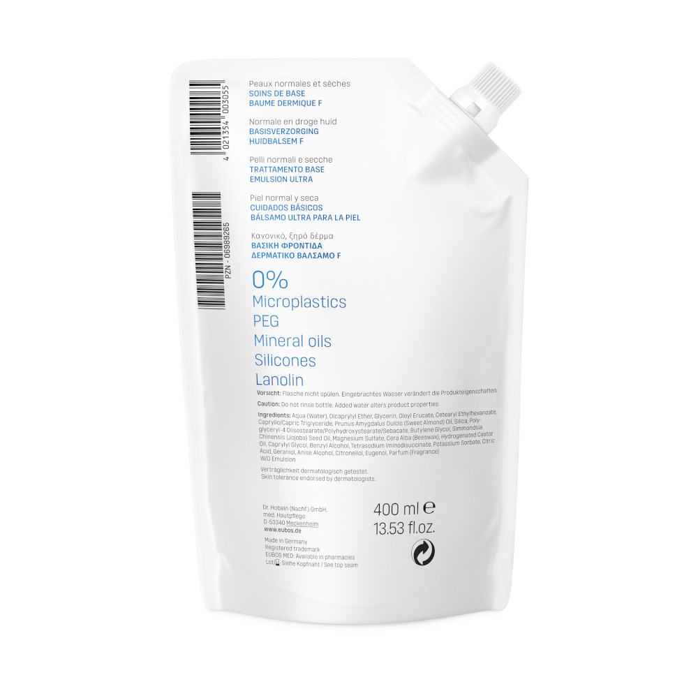 EUBOS HAUTBALSAM F Lotio Nachfüllbeutel 400 ml Lotion