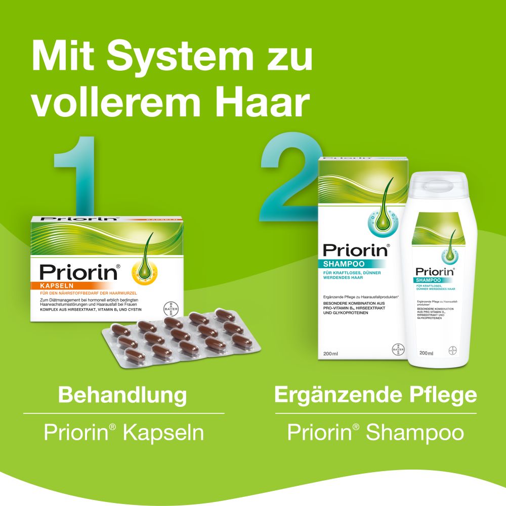 Priorin Shampoo für kraftloses dünner werdendes Haar 200 ml Shampoo