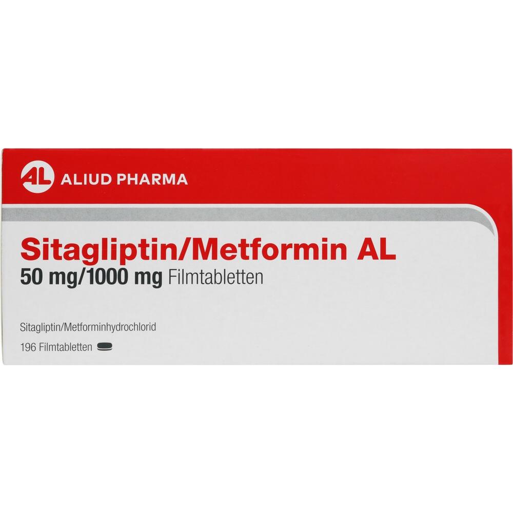 SITAGLIPTIN/METFORMIN AL 50 mg/1000 mg 196 St Filmtabletten