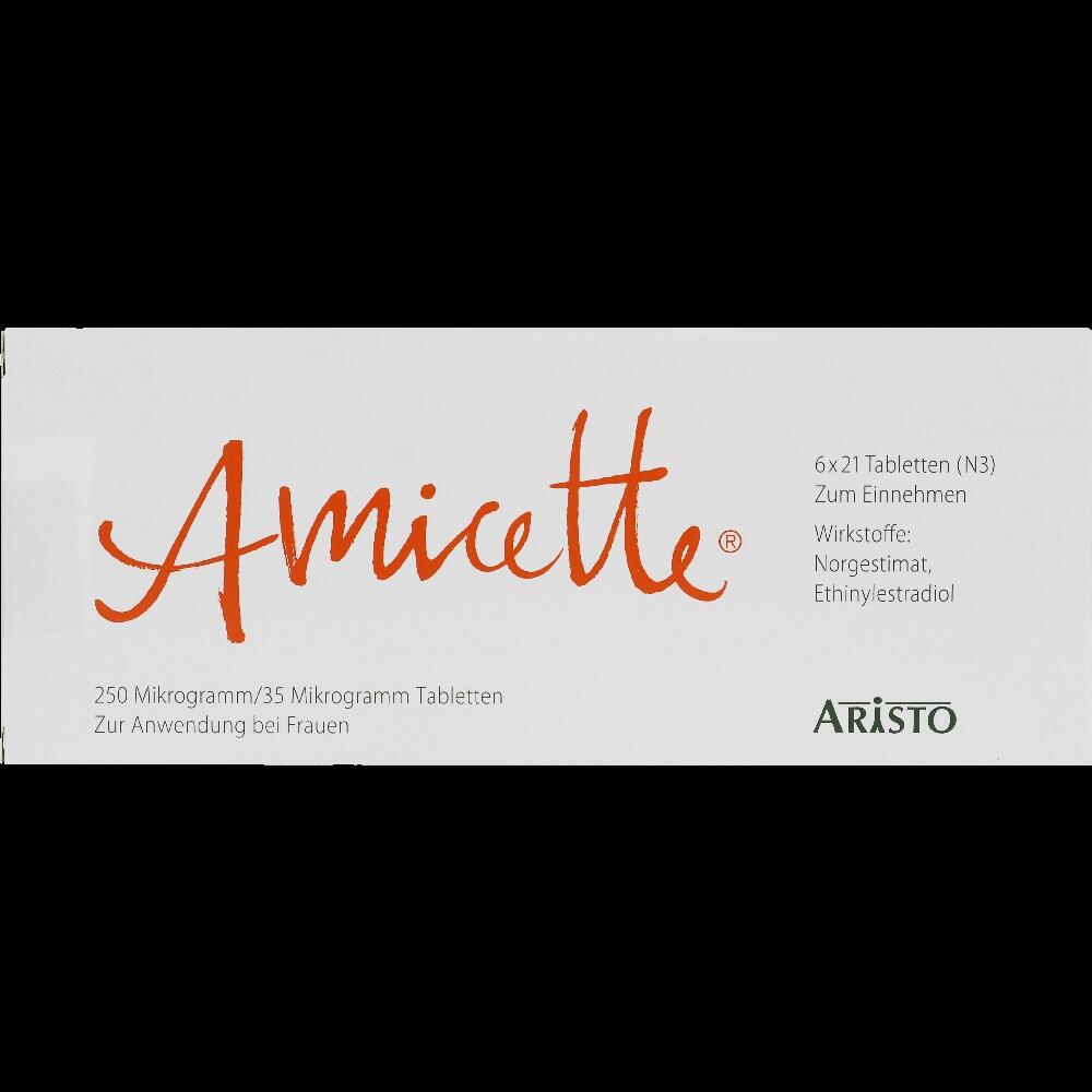 Amicette 250 Mikrogramm/35 Mikrogramm 6X21 St Tabletten