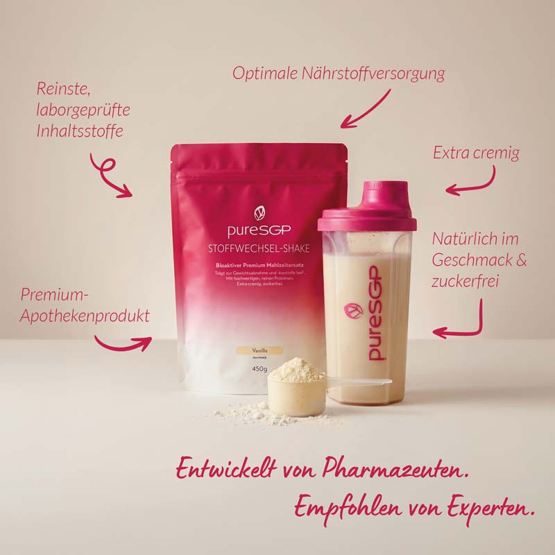 pureSGP STOFFWECHSEL-SHAKE Schoko 450 g Pulver