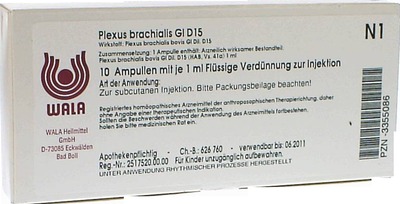 Plexus brachialis Gl D15 Ampullen 10X1 ml Ampullen
