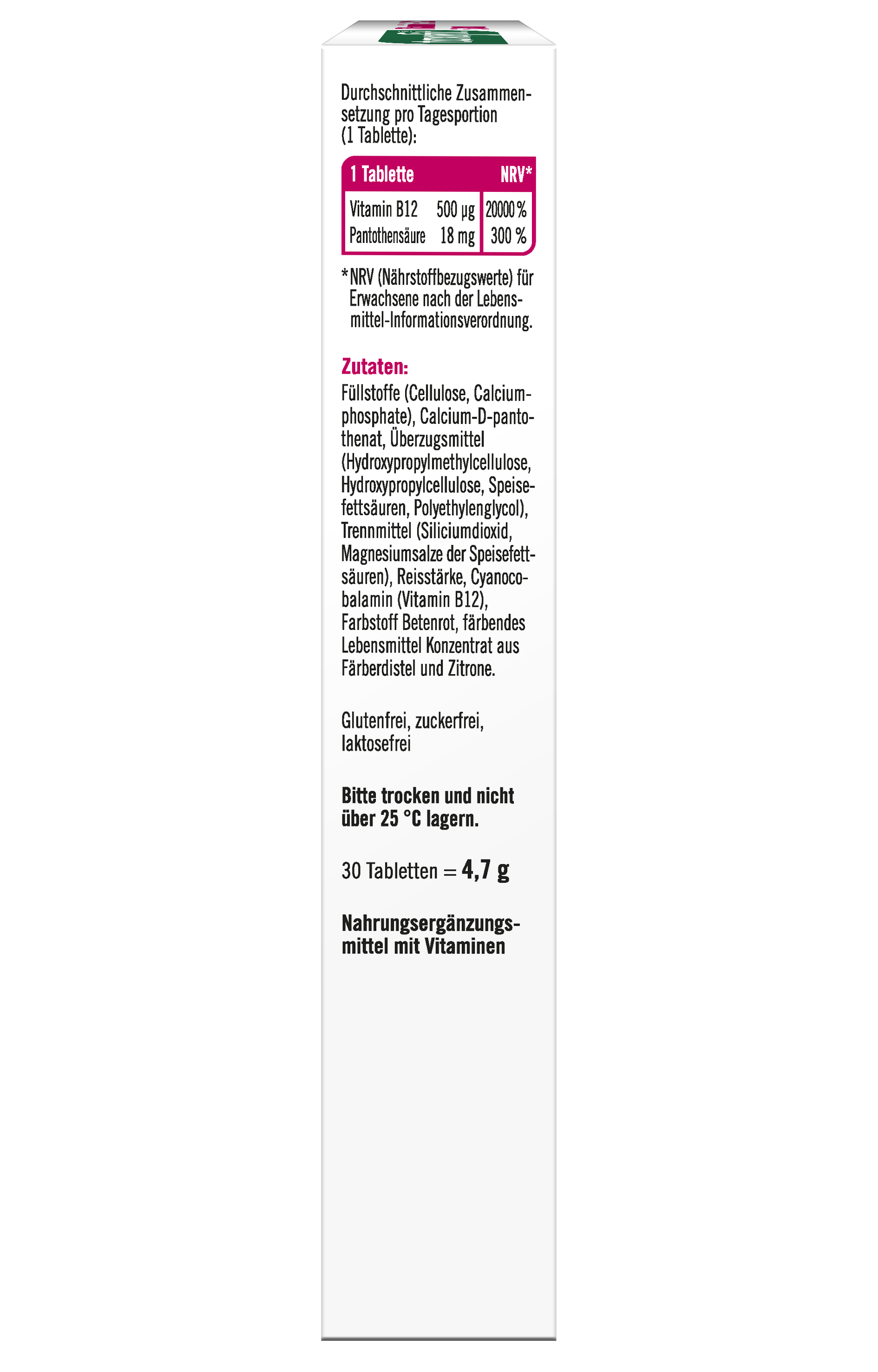 taxofit Vitamin B12 500  30 St Tabletten