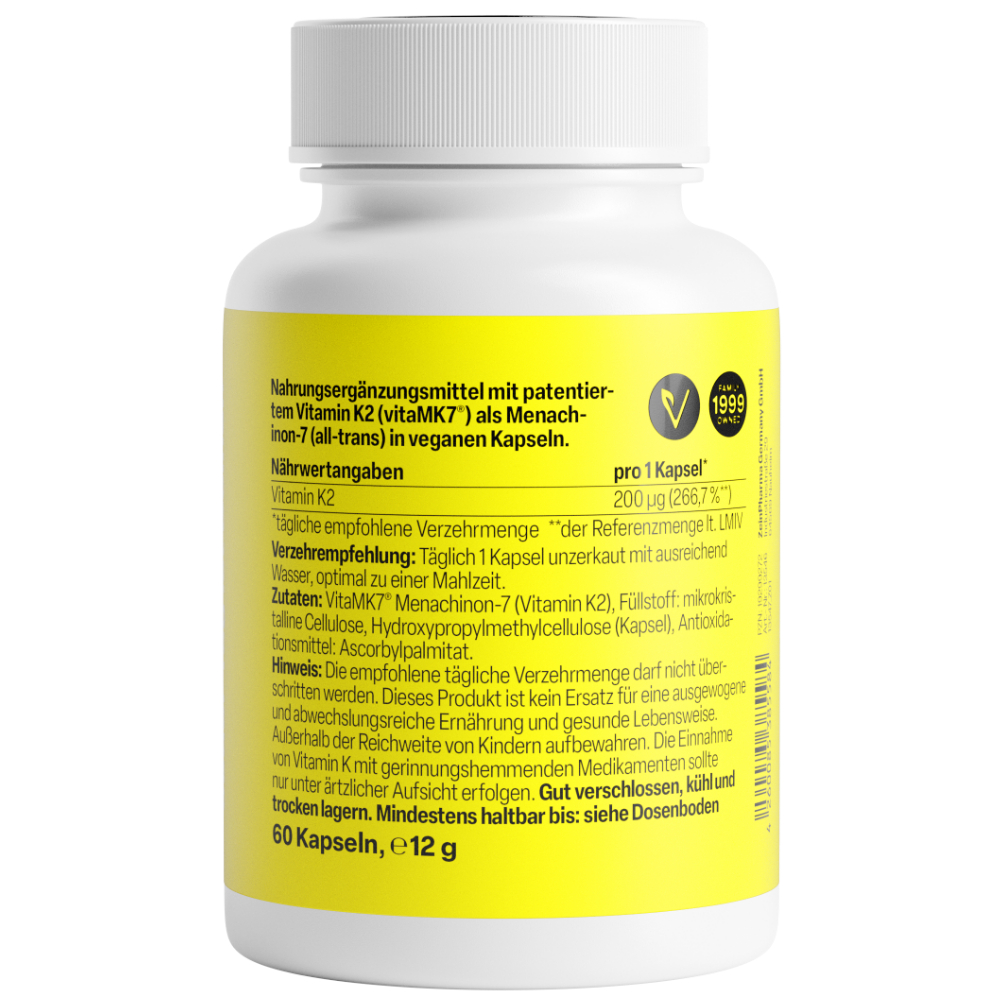 Zein PHARMA Vitamin K2 200µg 60 St Kapseln