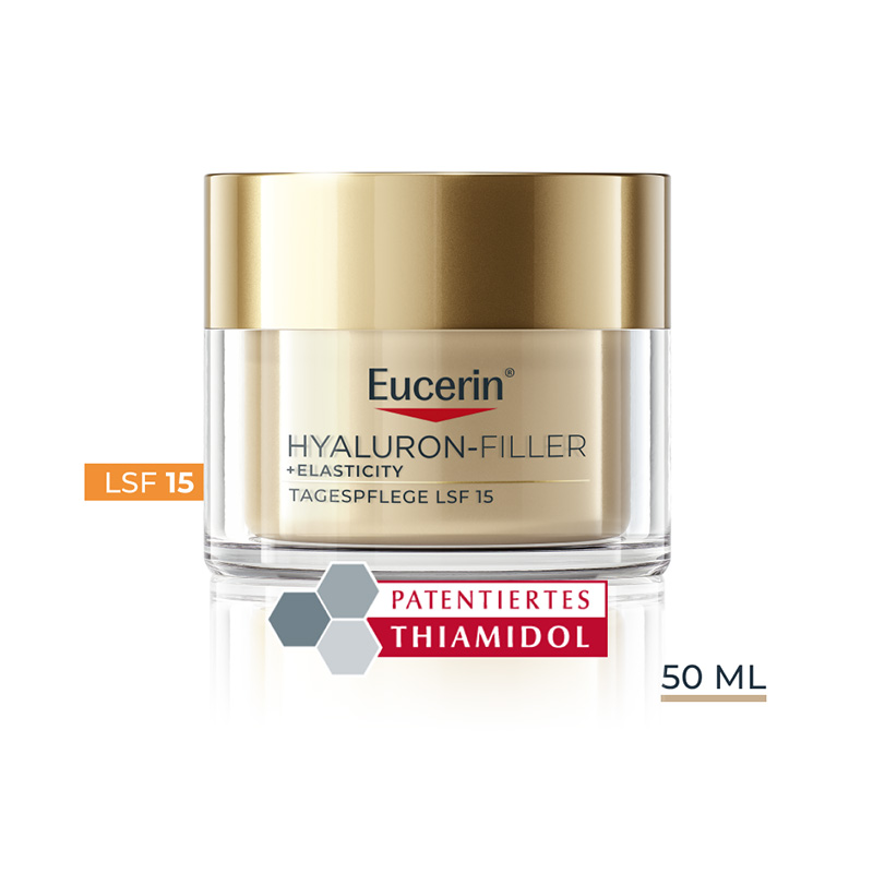 Eucerin HYALURON FILLER + ELASTICITY Anti Aging Tagespflege mit LSF 15 50 ml Creme