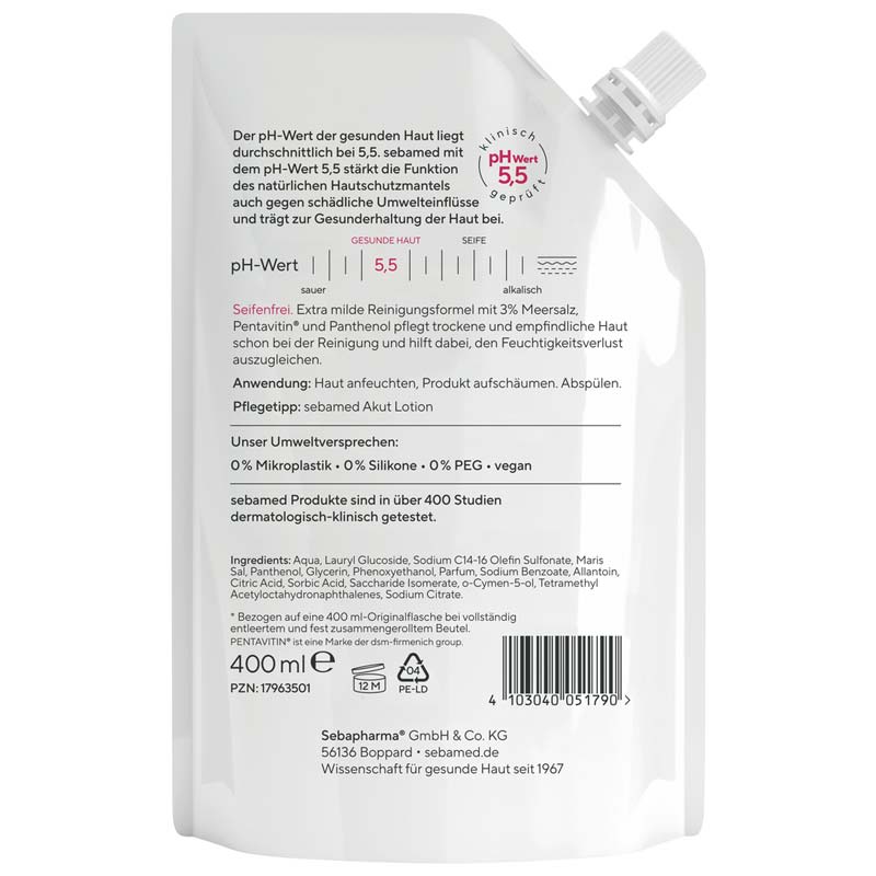 sebamed Meersalz Waschemulsion 400 ml Emulsion