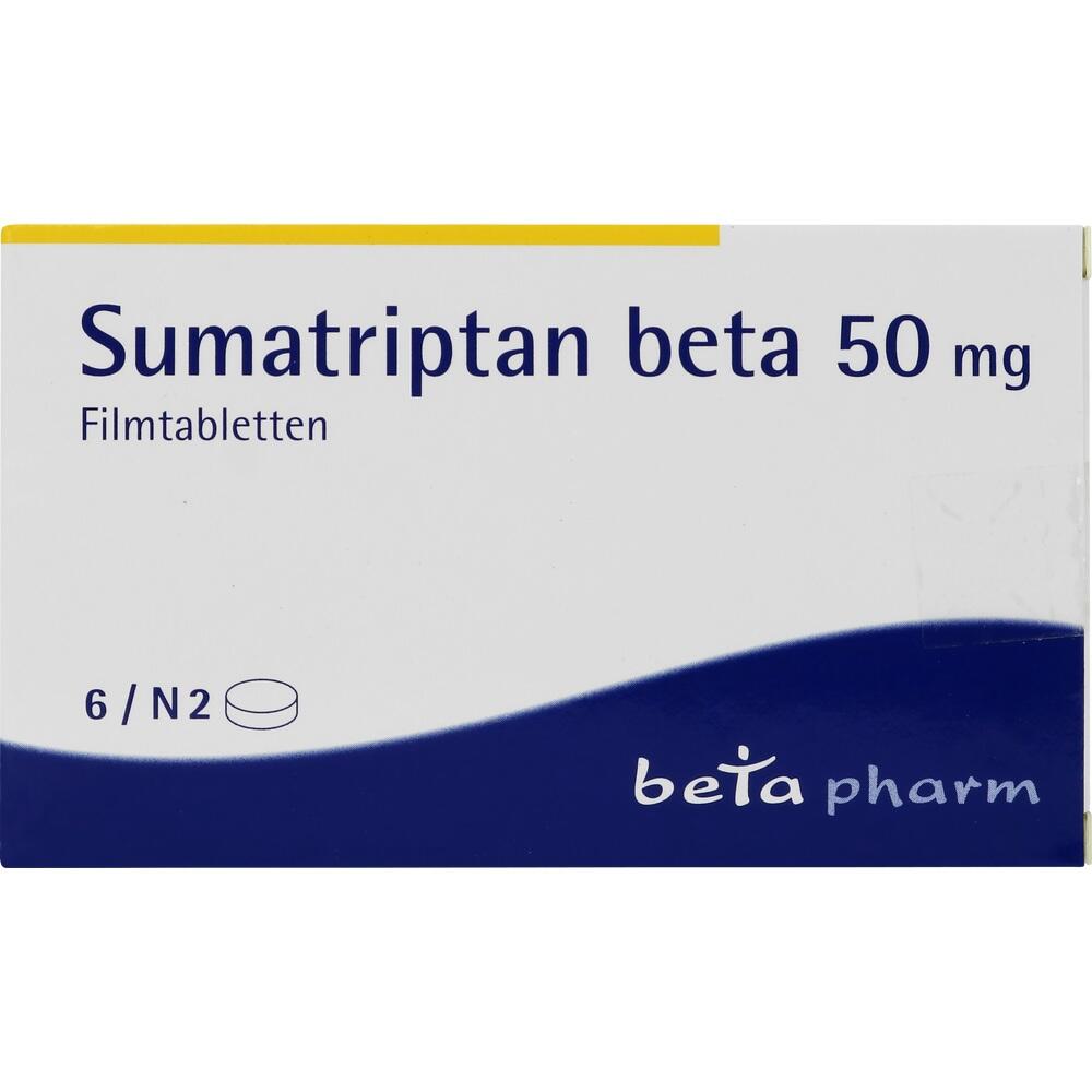 Sumatriptan beta 50mg 6 St Filmtabletten