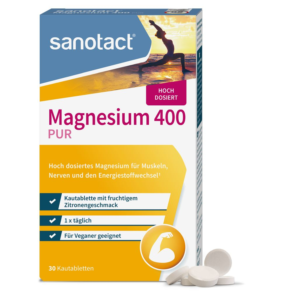 sanotact Magnesium 400 PUR 30 St Kautabletten