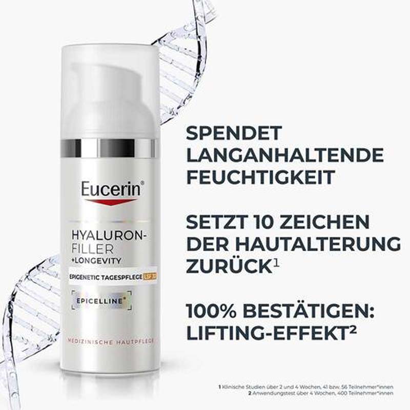 Eucerin HYALURON-FILLER + LONGEVITY EPIGENETIC TAG LSF 30 +20% sparen* 50 ml Creme