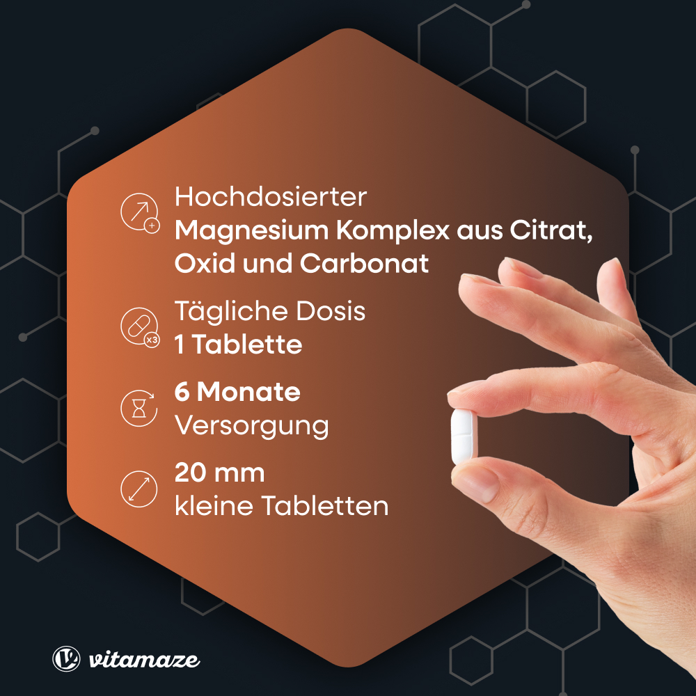 vitamaze MAGNESIUM 350 mg Komplex 180 St Tabletten