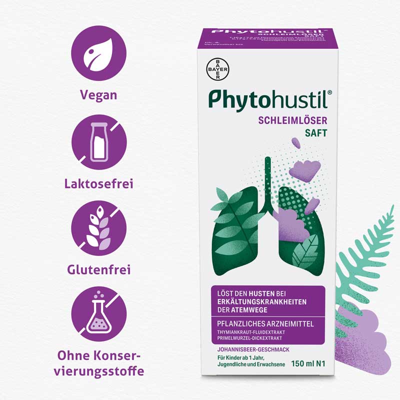 Phytohustil SCHLEIMLÖSER SAFT 150 ml Flüssigkeit zum Einnehmen
