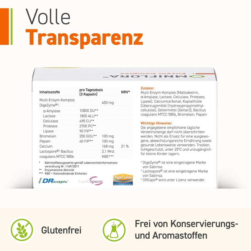 OMNIFLORA Enzym Komplex 90 St Kapseln