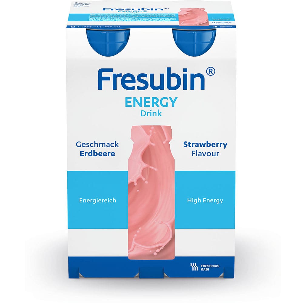 Fresubin Energy Trinknahrung Erdbeere 4X200 ml Lösung