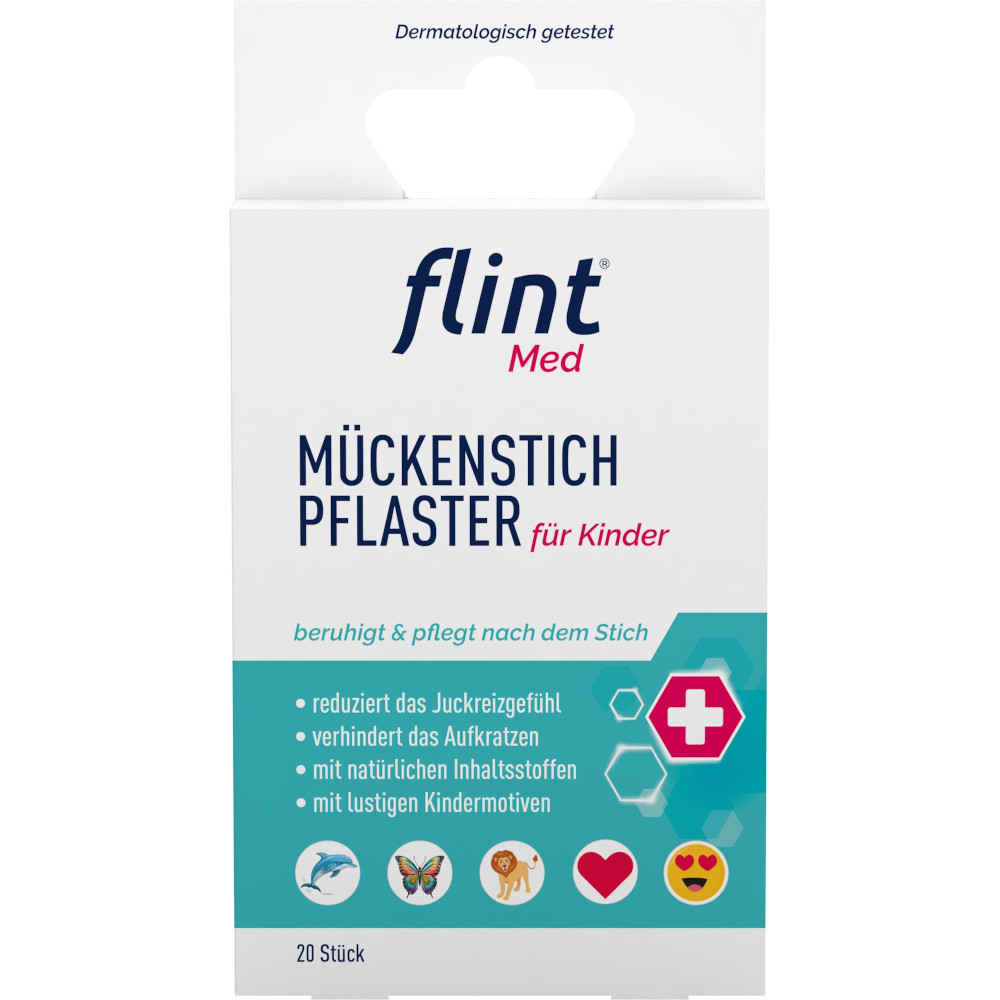 flint Med MÜCKENSTICH PFLASTER für Kinder 20 St Pflaster