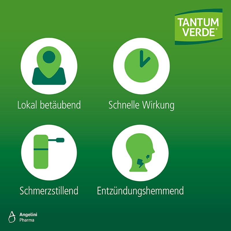 TANTUM VERDE  3 mg mit Orange-Honiggeschmack 20 St Lutschtabletten