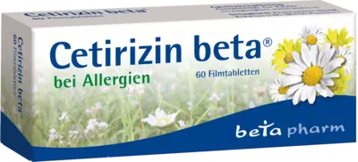 Cetirizin beta bei Allergien 60 St Filmtabletten
