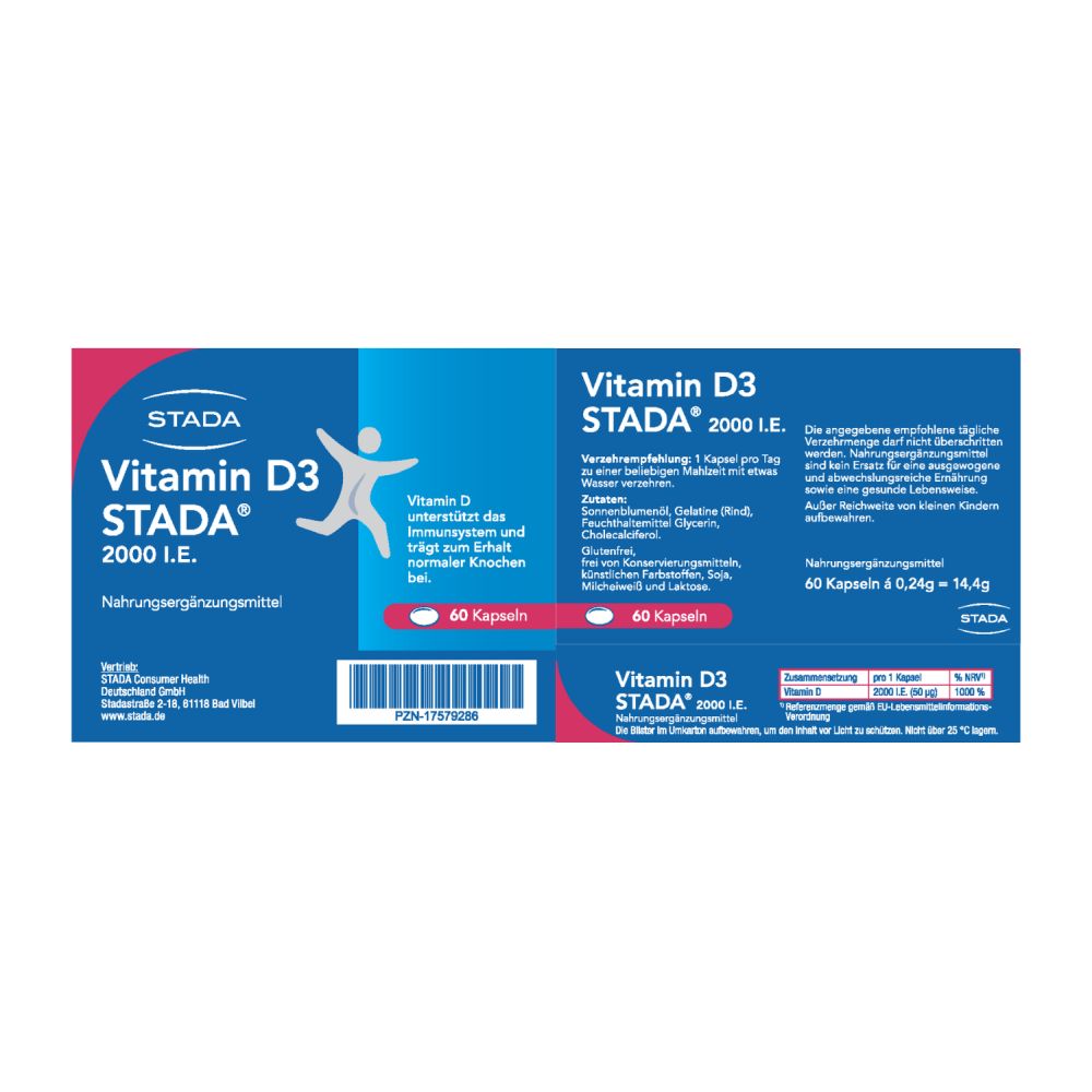 Vitamin D3 STADA 2.000 I.E. 60 St Kapseln