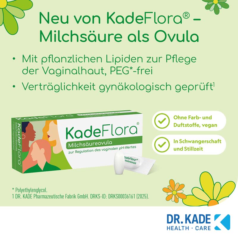 KadeFlora Milchsäureovula 7 St Vaginalsuppositorien