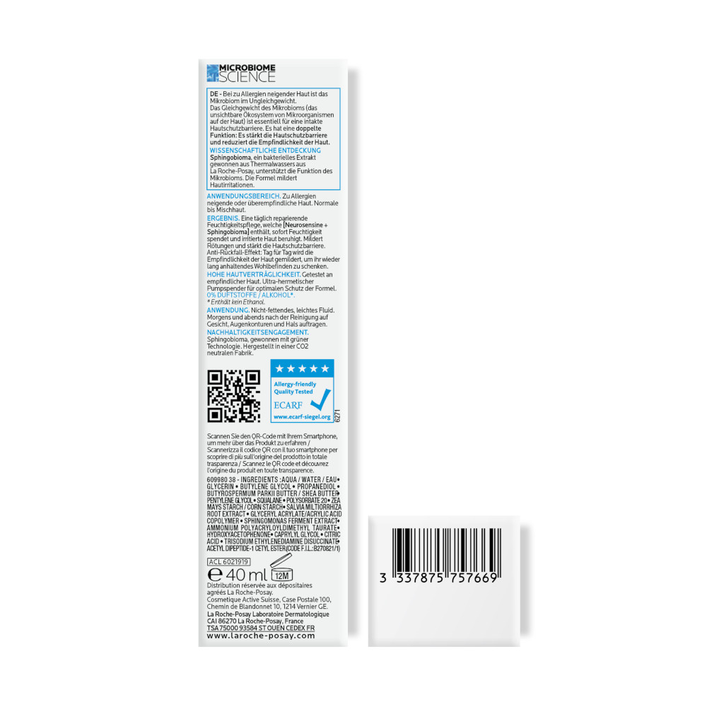 LA ROCHE-POSAY TOLERIANE DERMALLERGO FLUID 40 ml Flüssigkeit
