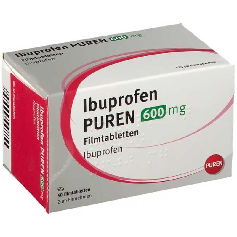 Ibuprofen PUREN 600 mg 50 St Filmtabletten