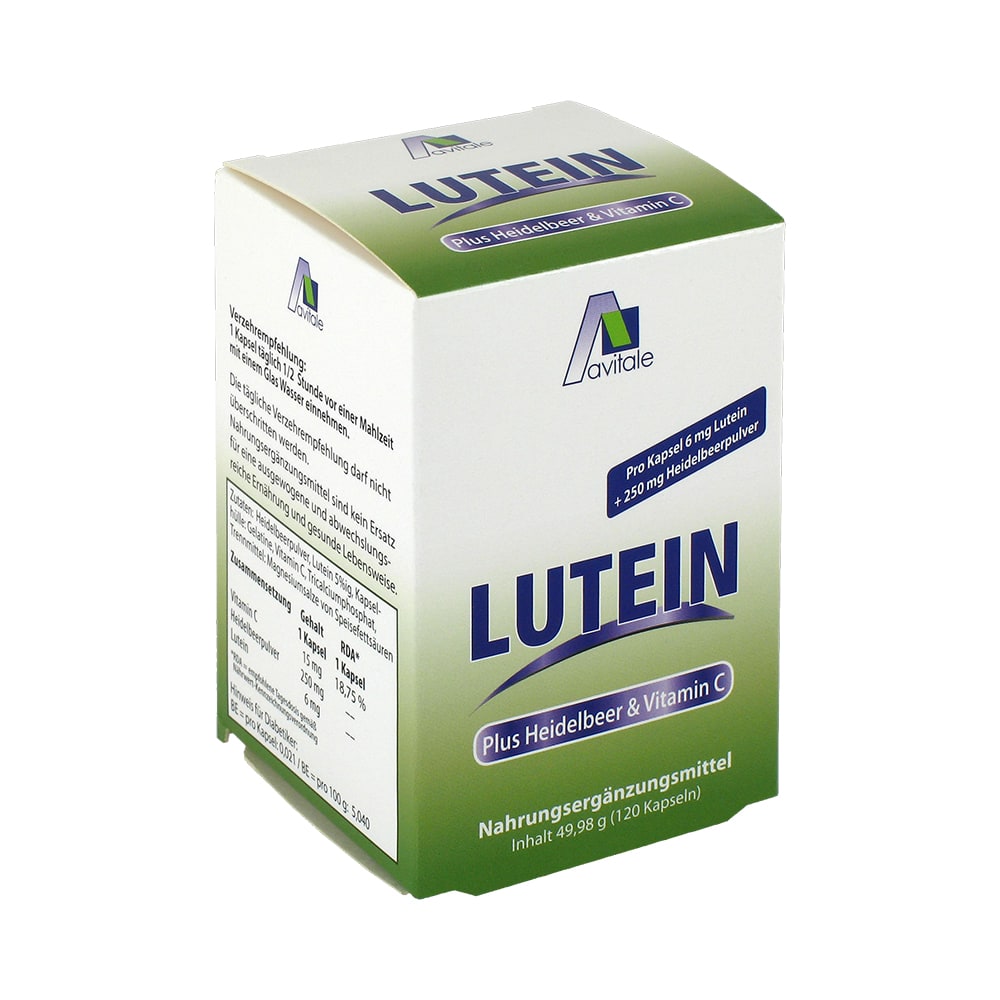 Avitale LUTEIN KAPSELN 6 mg + Heidelbeer 120 St Kapseln