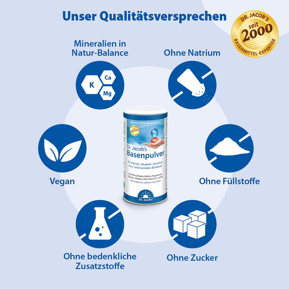 Dr. Jacob's Basenpulver Original Basen-Citrat-Mineralstoffe